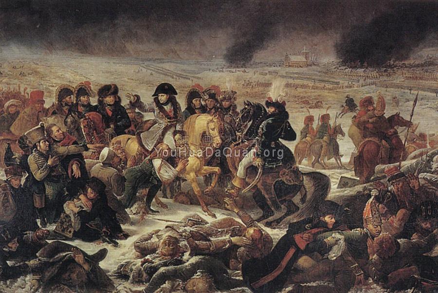 Napoleon on the battlefield of Eylau - 安东尼·让·格罗